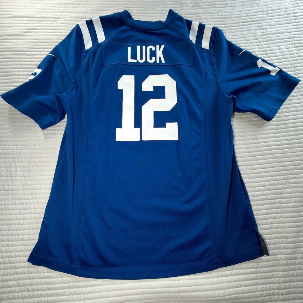 Nike Andrew Luck Indianapolis Colts Jersey Mens Large Blue Excellent NFL Jersey